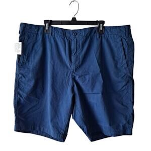 NWT Uniqlo Chino Shorts Flat Front Bermuda Casual Every Day Travel Blue Mens 3XL